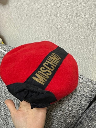 Moschino berretto rosso con - moschino,