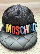 Cappellino Moschino in pelle