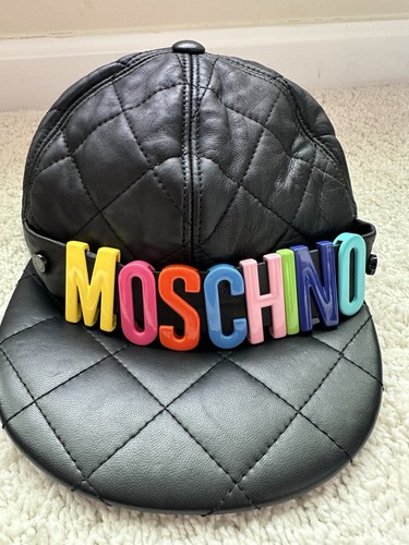Cappellino moschino pelle - moschino, in